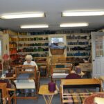 Weaving room at Thousand Islands Museum Weaving room