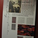 Display about weavers at Thousand Islands Museum Display about weavers